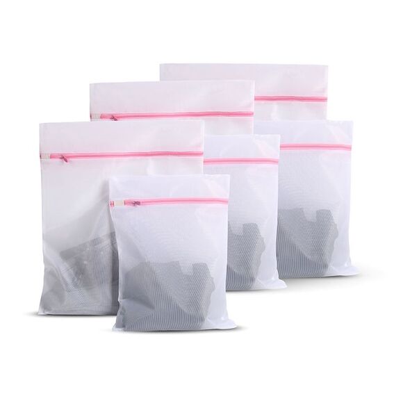 Traveling Washing  Bags Socks Underwear Clothes Net Mesh Bag Set (Pink) - Picture 2 of 6